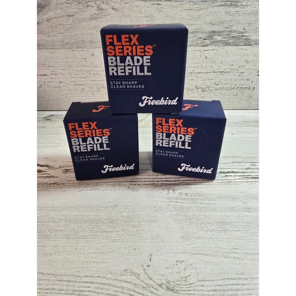 Lot of 3 Freebird Flex Series Blade Refill 5-Head Rotary Shaver Replacement New